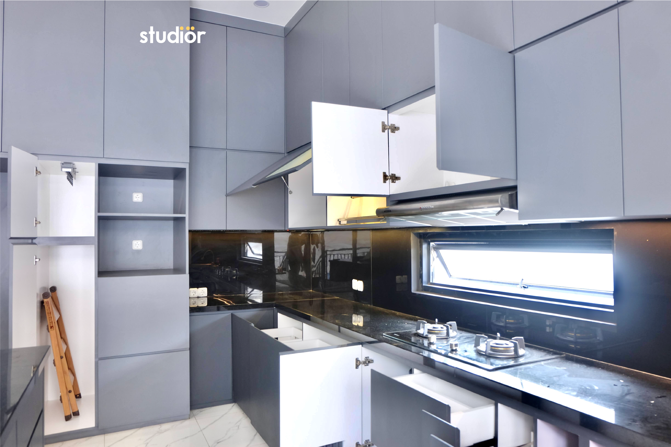 Minimalist Kitchen And Island - Image 1