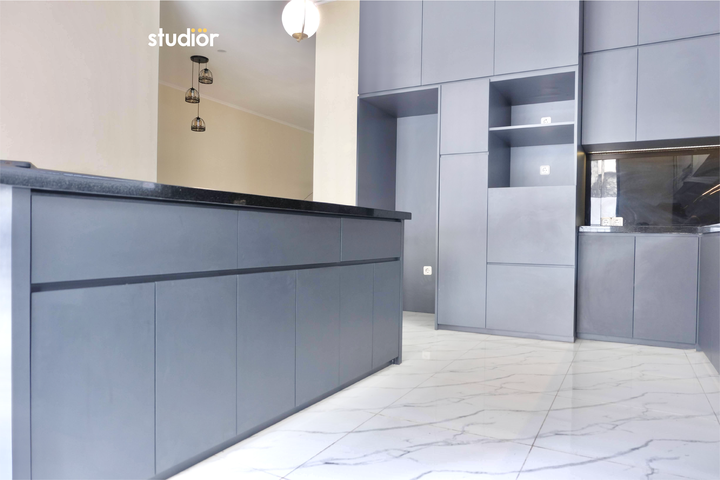 Minimalist Kitchen And Island - Image 4